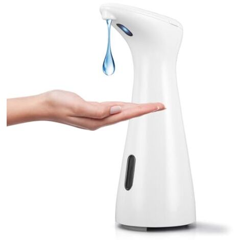 Dispensador automático de jabón líquido de 200 ml con sensor infrarrojo, resistente al agua IPX6, sin contacto, apto para cocina y baño. (1/5)