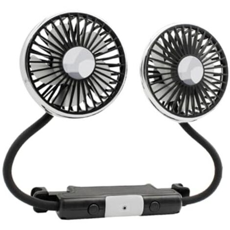 Potente ventilador USB para coche con clip para asiento trasero, enfriamiento rápido para autos, camiones y SUV. (1/5)
