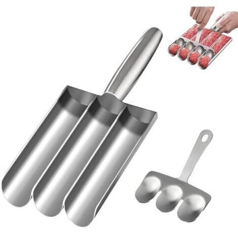 Máquina para hacer albóndigas de acero inoxidable, molde para albóndigas, herramientas de cocina, máquina para hacer albóndigas con pala de corte (1/5)