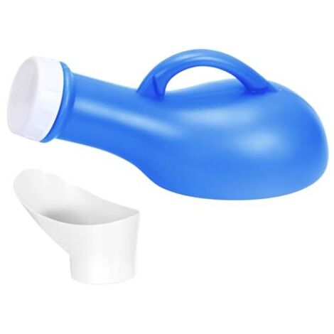 Urinario portátil con tapa - 1000 ml - Para hombre y mujer - Con tapa - Unisex - Para viajes y uso doméstico