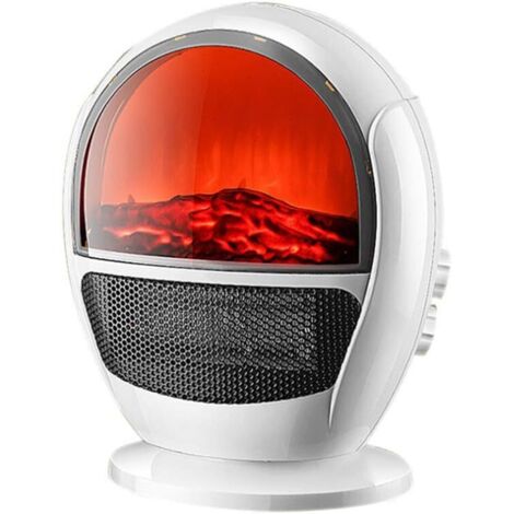 Chimenea eléctrica portátil, mini calefactor con efecto de leña realista, protección contra sobrecalentamiento y seguridad, para hogar y oficina (1500 W) (1/5)