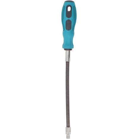 Destornillador de accionamiento cuadrado de 1/4", destornillador con abrazadera de manguera flexible y dado reversible, mango ergonómico de 1/4" con la mayoría de los dados de trinquete estándar, herr