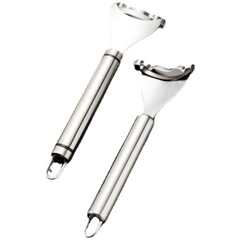3 peladores de maíz de acero inoxidable, utensilios de cocina, pelador de verduras con brochetas, accesorios de cocina, pelador de patatas, pelador de tomates (1/5)