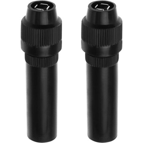 Adaptador de antena hembra DIN de rosca (2 unidades), repuesto de conector hembra en línea, accesorio para antena de radio de coche, color negro. (1/5)
