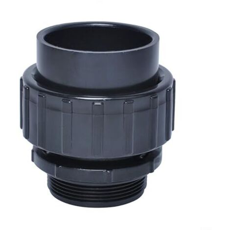 Conector rápido deslizante de plástico PVC de 60 mm de repuesto para bombas de piscina, color negro (1/5)