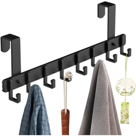 Gancho para toallas de baño, soporte para ganchos Perchero fijo, organizador para dormitorio, habitación de estudiantes, sala de estar y baño (1/5)