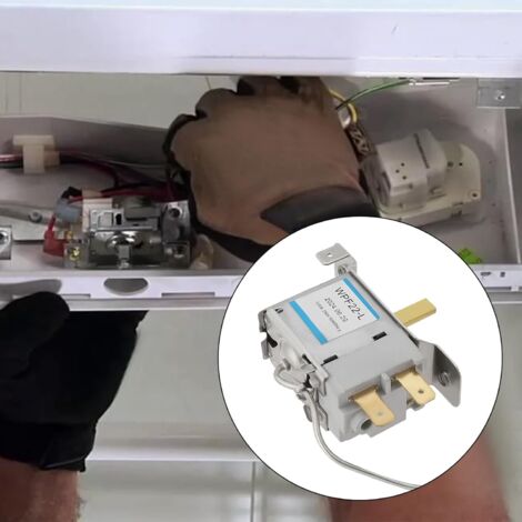 Termostato Congelatore WPF22-L - Interruttore A 2 Pin In Metallo - Ricambio Domestico