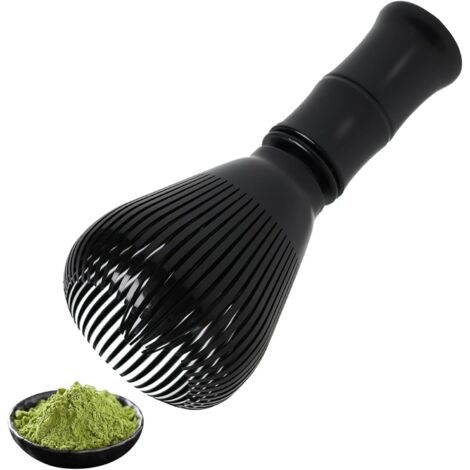 Batidor de Matcha Natural, Batidores de Matcha, Matcha Ceremonial Japonés, Accesorio Ecológico y Sostenible, para Matcha Latte y Otras Preparaciones, Negro (1/5)