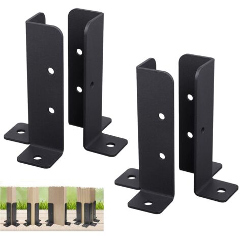 Funda Para Poste Rack 4 piezas de anclajes de poste ajustables para cerca de pie de poste ...