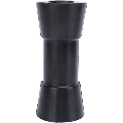 Kit de montaje de rodillo de quilla, negro resistente para remolques de barcos, orificio central de 17 mm de diámetro, esencial para todos los propietarios de embarcaciones. (1/5)
