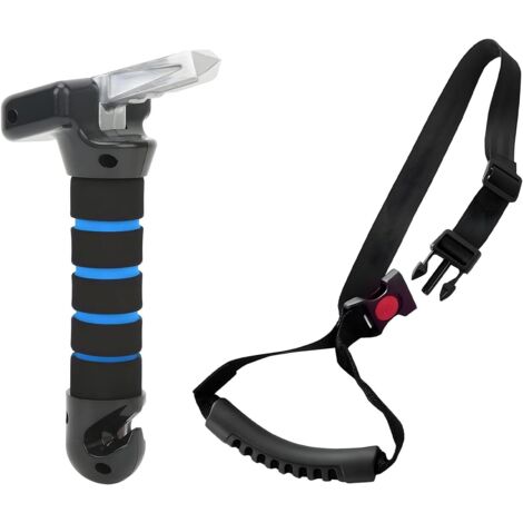 Juego de 2 manijas para puertas de coche, manija para soporte de vehículo, 1 manija multifuncional 3 en 1 y 1 manija a presión para personas mayores y discapacitadas. (1/5)