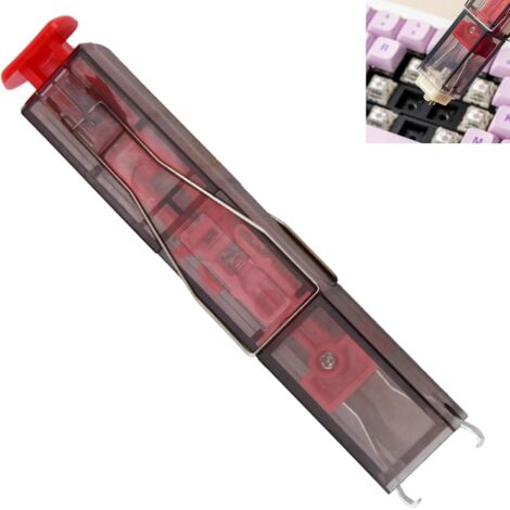 Extractor de teclas 2 en 1, herramienta de extracción para teclados mecánicos de juegos, diseño de acero inoxidable, compatible con todos los teclados mecánicos. (1/5)