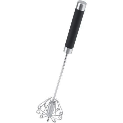 Batidor manual, batidor rotatorio de acero inoxidable, batidor de huevos, batidora de cocina semiautomática, batidora rotatoria de mano, batidora de leche y huevo. (1/4)