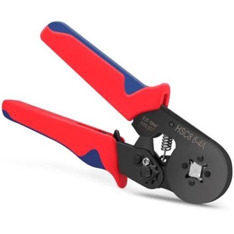 Crimpadora de terminales eléctricos, AWG23-7/0,25-10 mm², alicates de crimpeado, alicates de casquillo para reparación de vehículos e instalaciones eléctricas.