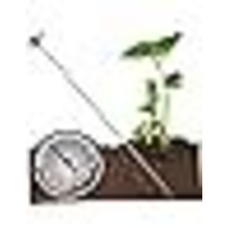 Termómetro para compost, termómetro de suelo de 2 diales ℃/℉ con sonda de acero inoxidable de 20 pulgadas, medidor portátil de temperatura del suelo para jardinería, temperatura