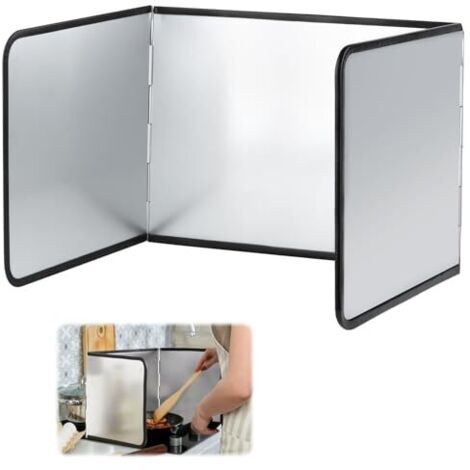 Protector contra salpicaduras de cocina, protector de pantalla para estufa, plegable, para fregadero, cocina y asado (39 x 29 x 30 cm) (1/5)