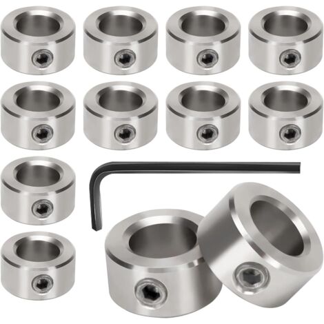 [NUNCA UTILIZADO]12 x Calibre de profundidad para brocas de 10 mm. Anillo posicionador de tope de profundidad para un montaje preciso con tacos T8 (10 mm). (1/5)