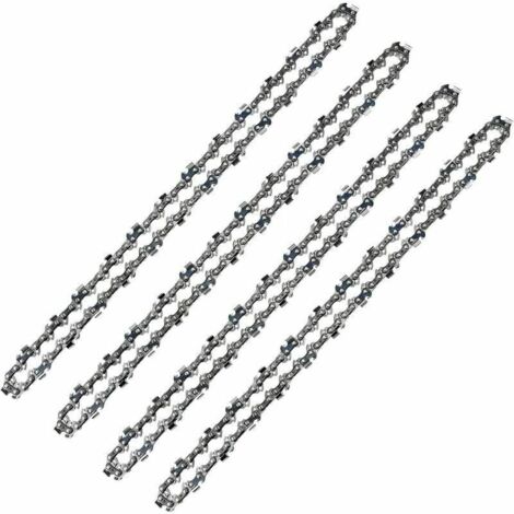 [NUNCA UTILIZADO]Cadena de motosierra de 52 eslabones, paso LP de 3/8", calibre 1,3 mm (0,50"), bajo retroceso, paquete de 4. Cadenas de motosierra de 52 eslabones para espada de 35 cm (14") - GRANDE  (1/5)