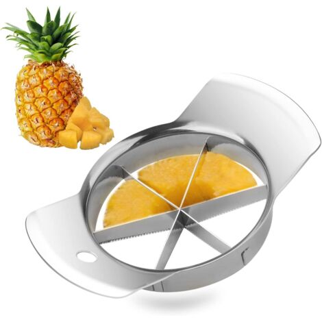 [NUNCA UTILIZADO]Utensilios de cocina, cortador de naranjas de acero inoxidable 304, divide la fruta uniformemente (1/4)