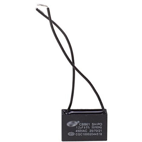 Condensateur Jusqu'à 450 V ~ AC 8µF-50µF +-5% Condensateur De Démarrage De Moteur CBB60 (50 µF