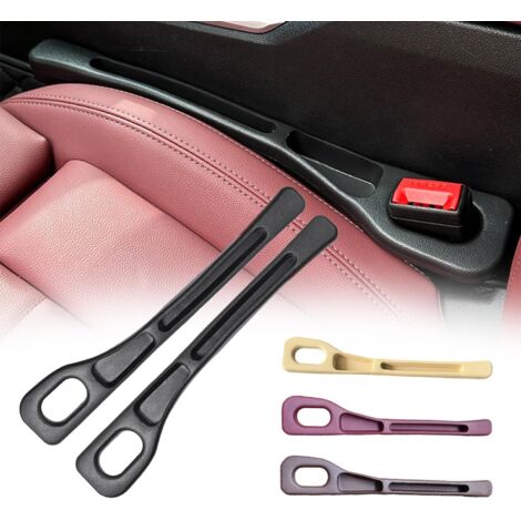 [NUNCA UTILIZADO]2 tiras universales para rellenar el hueco del asiento del coche, a prueba de fugas (negras, 2 unidades) (1/4)