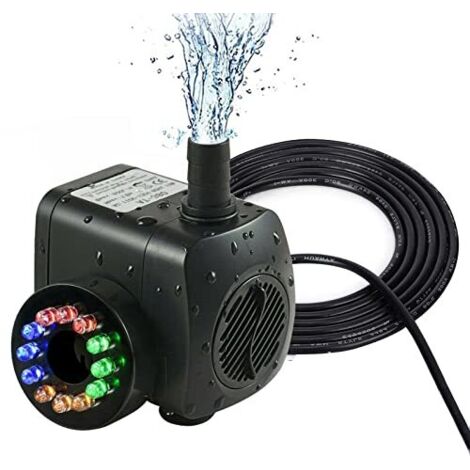[NUNCA UTILIZADO]Bomba sumergible silenciosa para acuario, bomba para fuente de jardín exterior, bomba de agua eléctrica, bomba de flujo ajustable para fuente, bomba para estanque de peces, acuaponía,