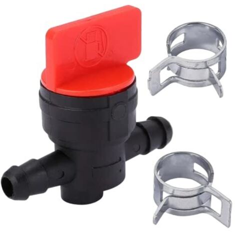 [NUNCA UTILIZADO]Grifo de combustible universal de plástico de 8 mm y 1/4" con manguera de 6 mm para motocicletas, vehículos todo terreno y scooters. (1/5)
