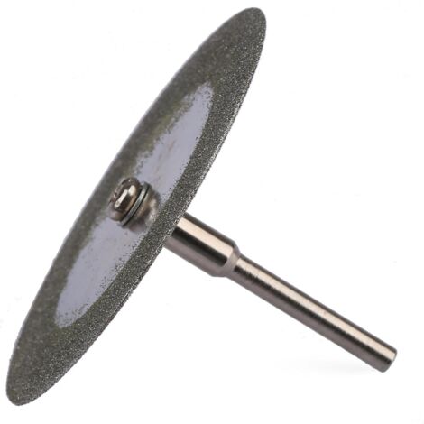 [NUNCA UTILIZADO]5 discos de corte de acero al carbono de 60 mm, minihoja de sierra de diamante con vástago de 3 mm para taladro y herramienta rotativa. (1/5)