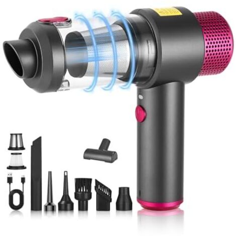[NUNCA UTILIZADO]Aspiradora de mano potente para coche, 4 en 1, 5000 mAh, filtro HEPA, miniaspiradora para coche, para mascotas, hogar y coche, 10 unidades