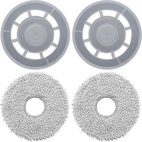 [NUNCA UTILIZADO]Almohadillas de repuesto con soporte para Roborock Q revo S, Q Revo, Q Revo Maxv, Q Revo Pro, discos de repuesto, almohadilla de limpieza de pisos (1/5)