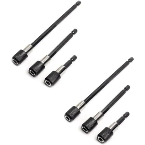 [NUNCA UTILIZADO]2 juegos de varillas de extensión hexagonales autoblocantes para taladro/destornillador (1/4)