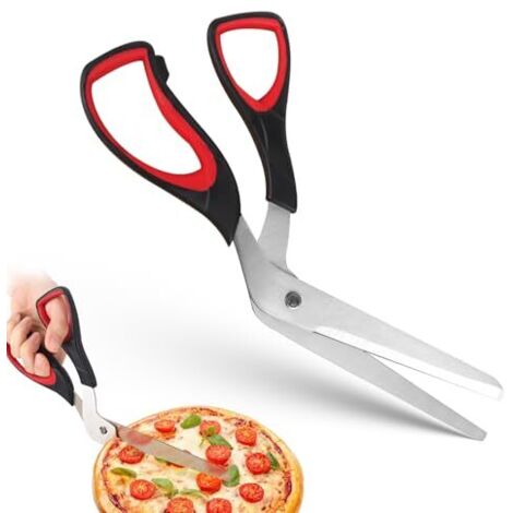 [NUNCA UTILIZADO]Tijeras para pizza, cortador de pizza de acero inoxidable, tijeras de cocina multifuncionales para cortar pizzas, pastas y tartas. (1/5)