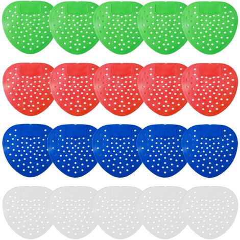 [NUNCA UTILIZADO]Juego de 20 filtros universales perfumados para urinarios. Elimina olores, aptos para baños públicos de hoteles, centros comerciales, escuelas, etc. (5 azules, 5 blancos, 5 verdes, 5 