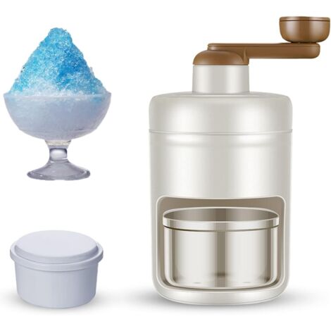 [NUNCA UTILIZADO]Trituradora de hielo manual - Trituradora rotativa - Máquina para granizados de cócteles - Trituradora de cubitos de hielo - con bandejas de cubitos de hielo - Para bar, cocina, acces (1/5)