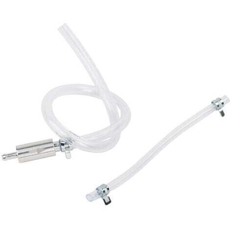 Kit de purga de frenos para motocicleta, jeringa de aluminio y PVC, manguera de purga de frenos, bomba de aceite, válvula antirretorno, kit de purga de freno y embrague de 45 cm para motocicleta y coc