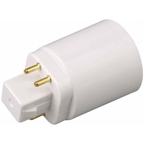 Adaptador de lámpara LED GX24Q a casquillo E27 de 4 pines (2 uds.) (1/4)