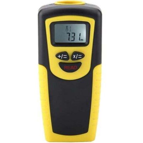 Medidor de distancia láser ultrasónico digital de 50 cm a 18 m, detectores de cinta láser para medición de distancia, área y volumen. (1/4)