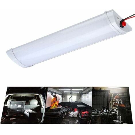 Luz interior de coche de 12 V, barra de luces LED para autobús y caravana con interruptor de encendido/apagado, luz de trabajo para furgoneta, camión, autocaravana y barco.