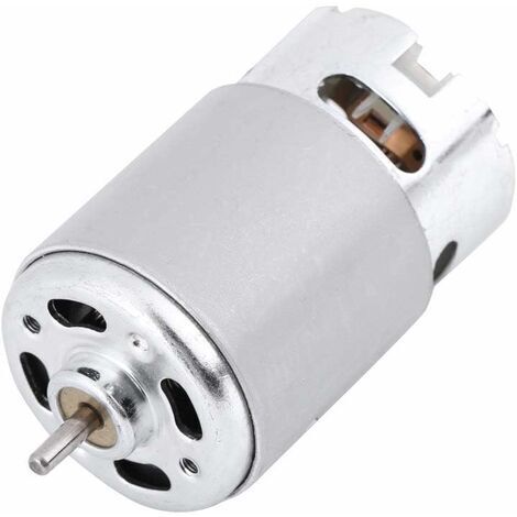 Motor RS-550 - Motor de CC de 12-24 V y 21 000 RPM con microreductor. Motor de CC para herramientas eléctricas de diversos taladros inalámbricos. (1/4)