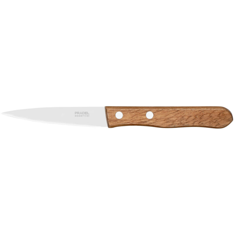 Set De 4 Couteaux D’office Pradel 9 Cm – Manches Bois Colorés, Neufs