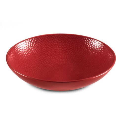 Stone Rouge - Assiette creuse 25 cm (lot de 6)