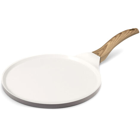 Mythic - Crépière 25.7 cm avec revêtement en céramique blanche (1/4)