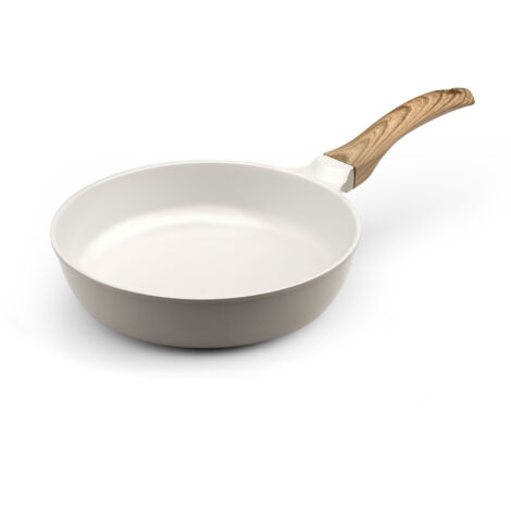 Mythic - Poêle 24 cm avec revêtement en céramique blanche (1/3)