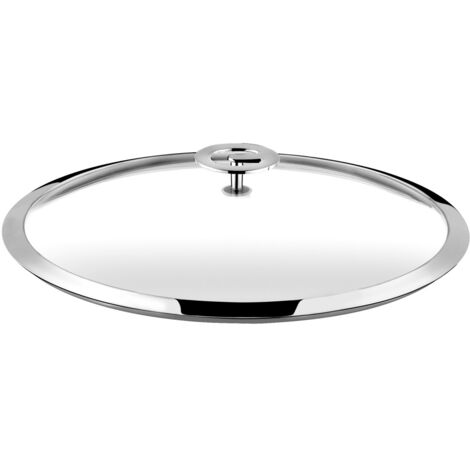Universel - Couvercle 16cm verre trempé et inox (1/3)