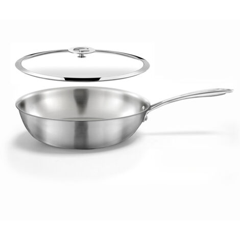 Gourmet - Set 1 wok 28cm inox avec couvercle (1/5)