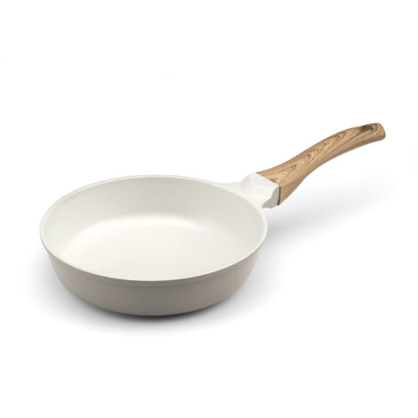 Mythic - Poêle 20 cm avec revêtement en céramique blanche (1/3)