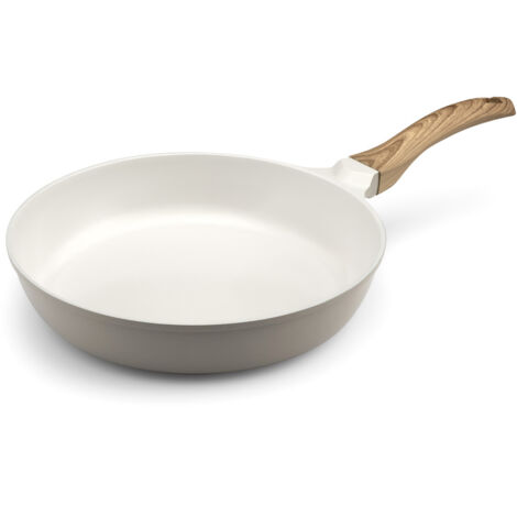 Mythic - Poêle 28 cm avec revêtement en céramique blanche (1/3)