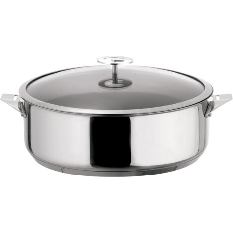 Eclipse - Sauteuse 28 cm inox avec couvercle (1/5)