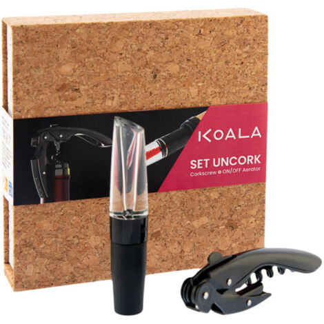 Uncork Noir - Coffret avec tire-bouchon High Tech et aérateur de vin (1/5)