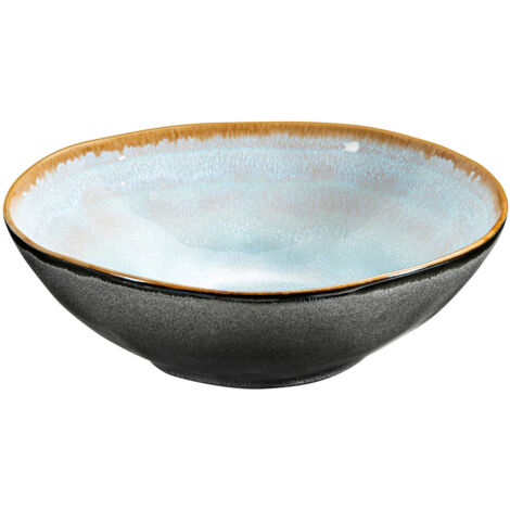 6 Assiette Creuse 19.5 Cm - Shadow Aqua - Medard De Noblat (1/3)